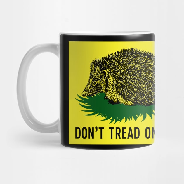 Don't Tread On Me Flag Parody Hedgehog by Mr.PopArts